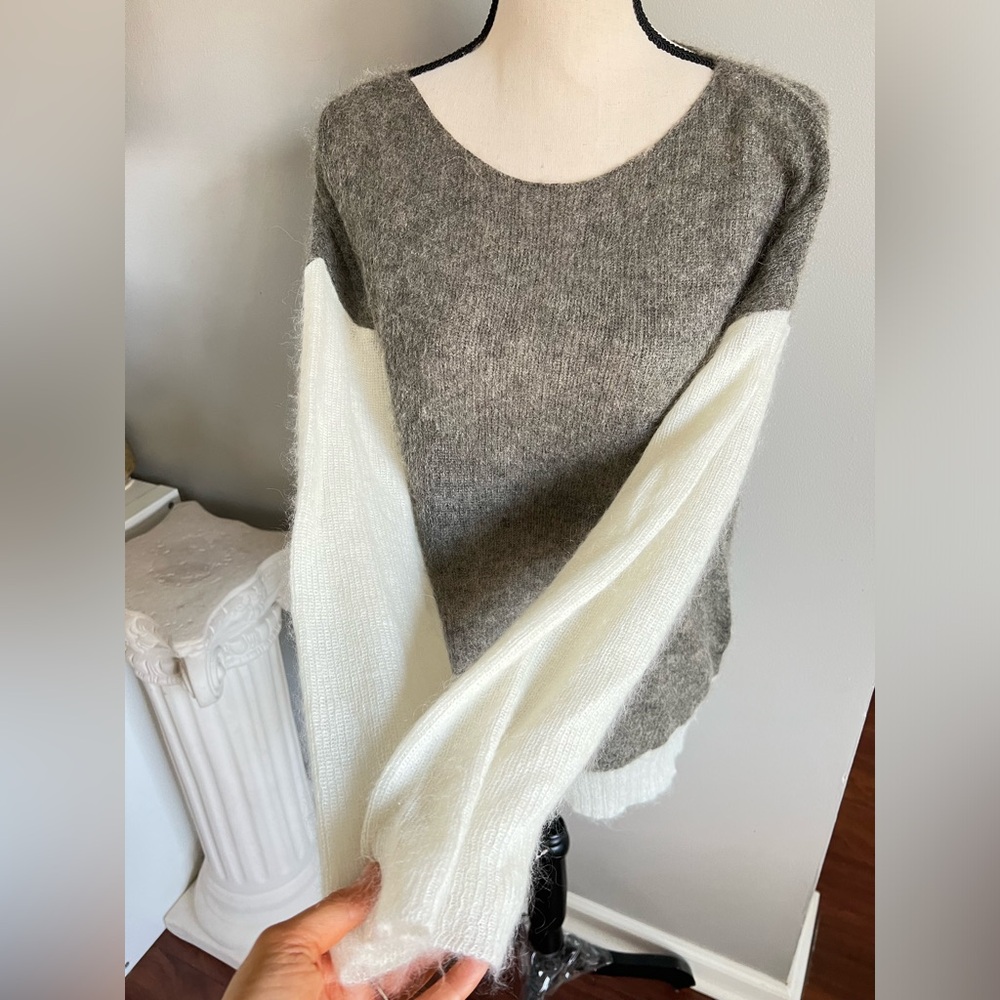 Helmut Lang Color Block Super Soft Sweater Side S… - image 3